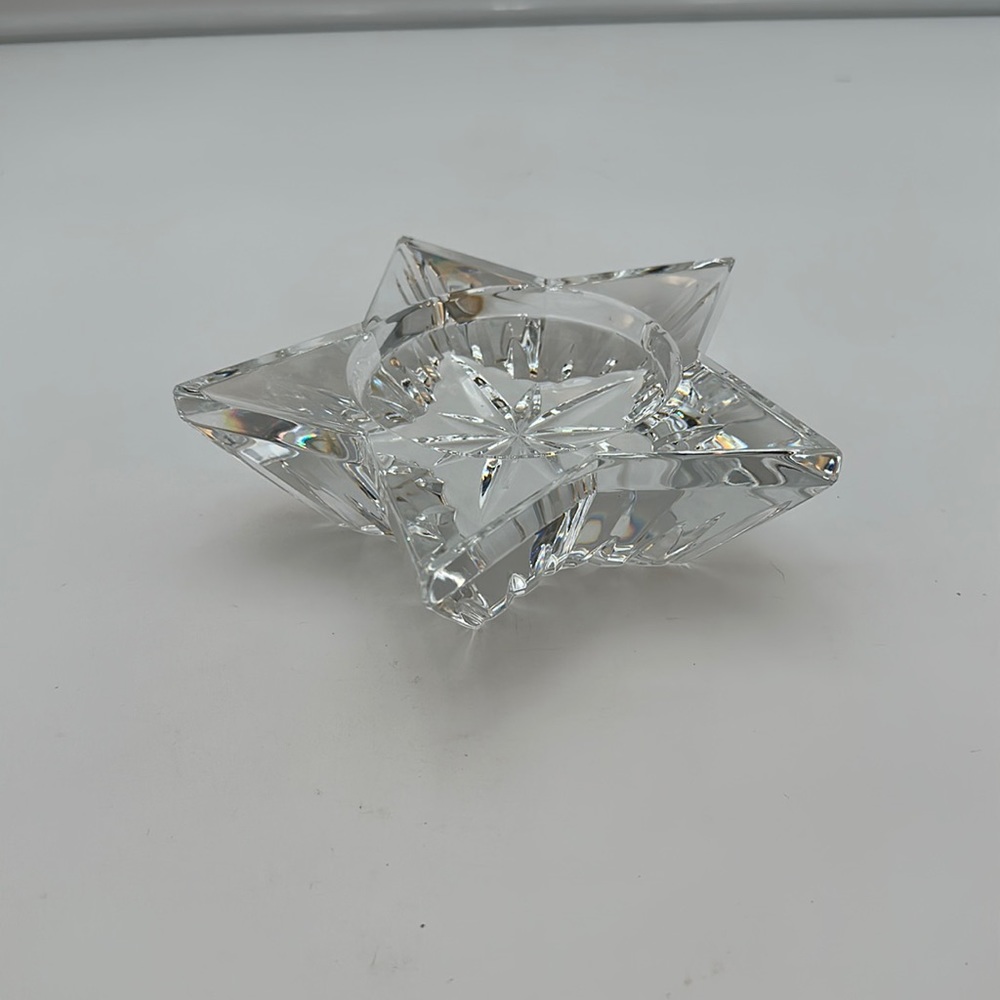 WATERFORD CRYSTAL Star Pillar Candle Holder